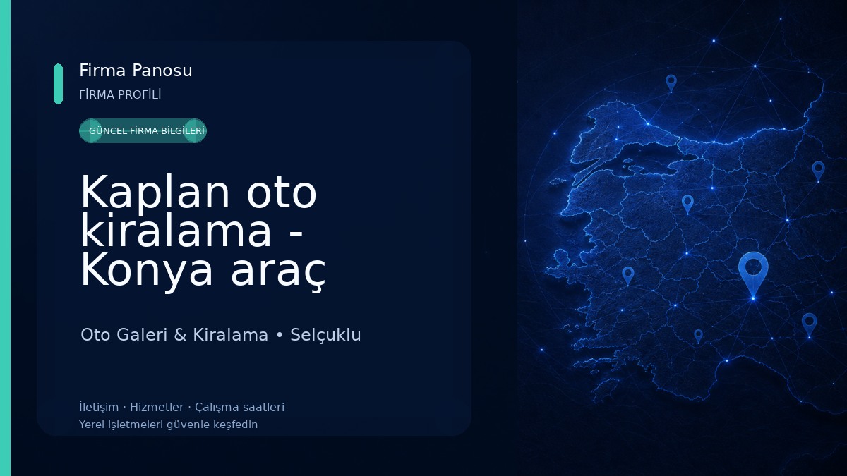 Kaplan oto kiralama - Konya araç kiralama - Konya Rentecar - Konya oto kiralama Oto Galeri & Kiralama