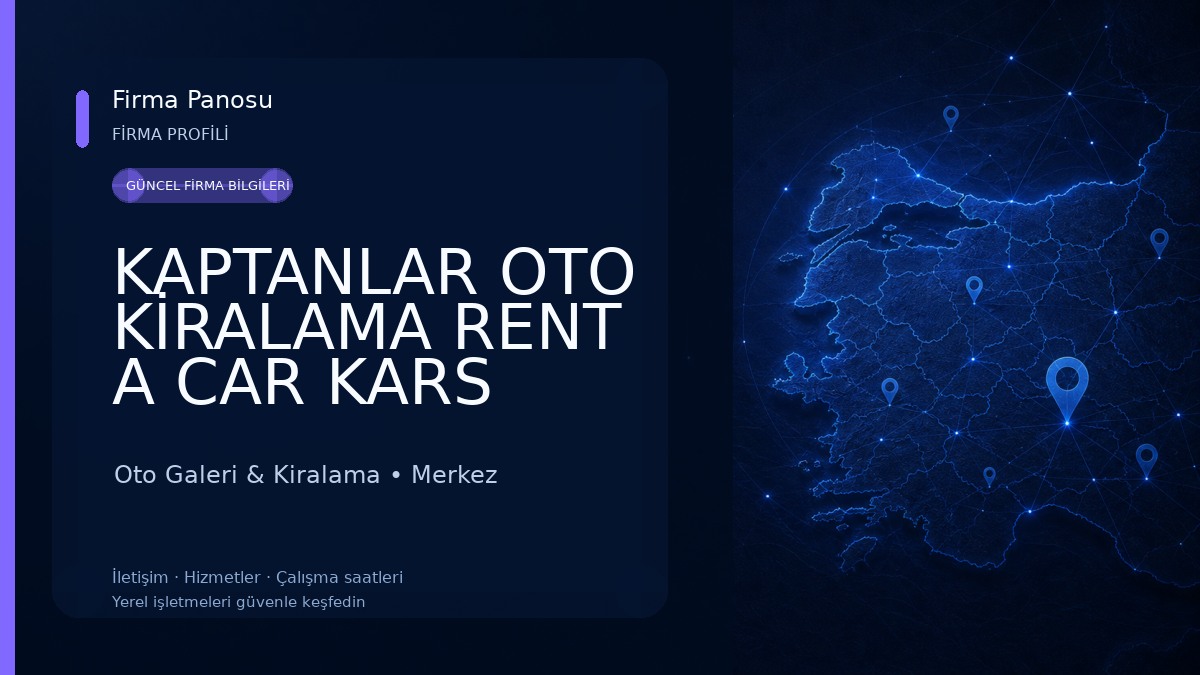 KAPTANLAR OTO KİRALAMA RENT A CAR KARS Oto Galeri & Kiralama