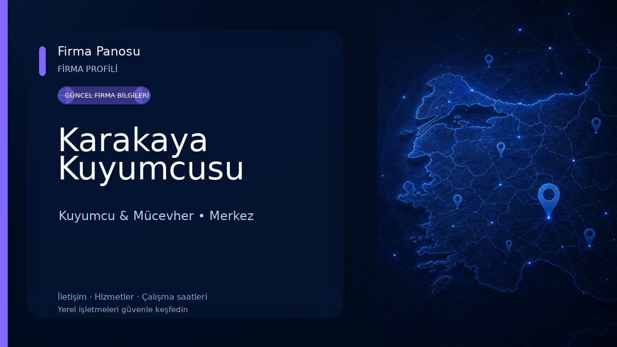 Karakaya Kuyumcusu Kuyumcu & Mücevher