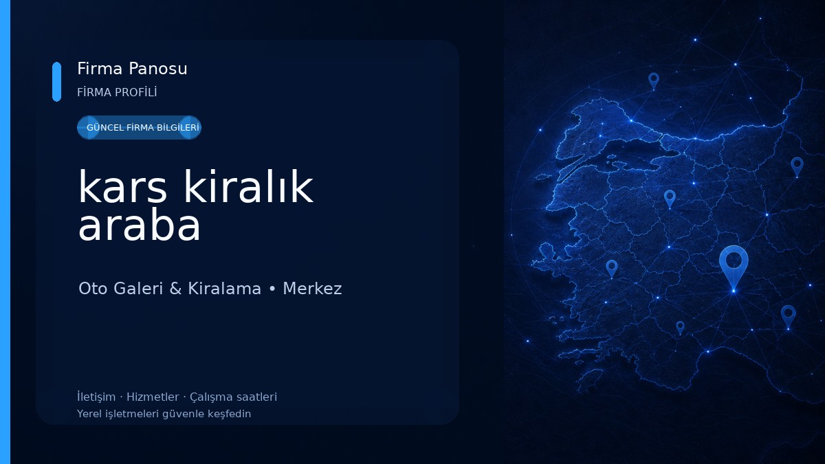 kars kiralık araba Oto Galeri & Kiralama