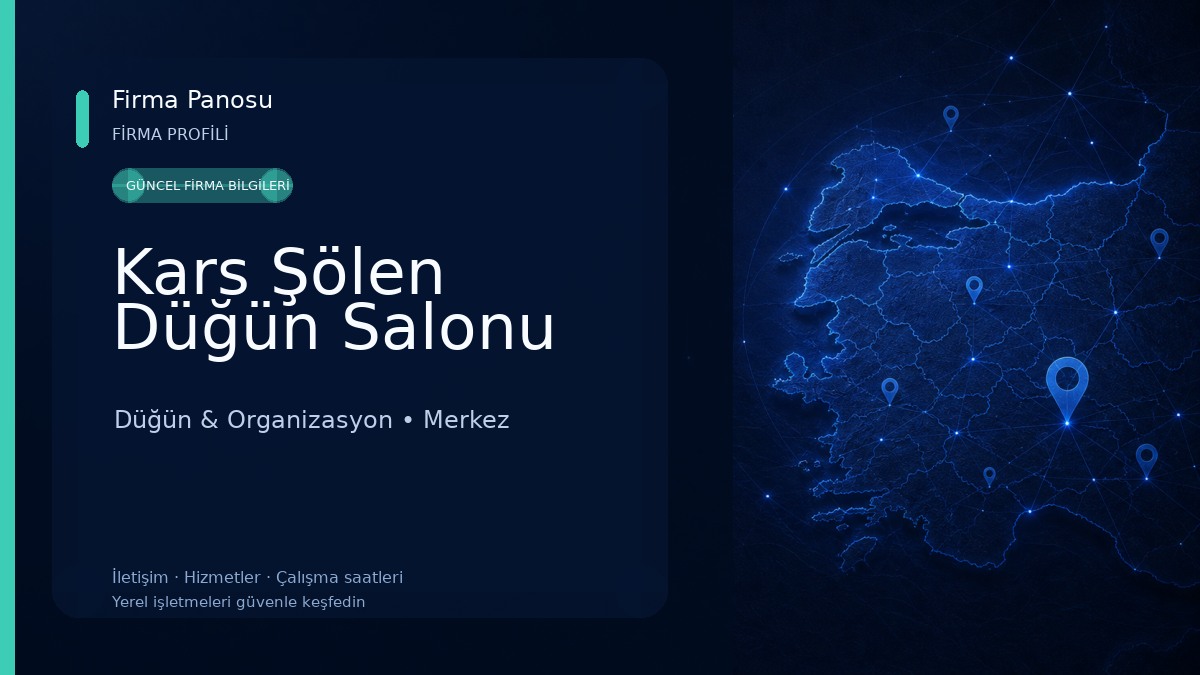 Kars Şölen Düğün Salonu Düğün & Organizasyon