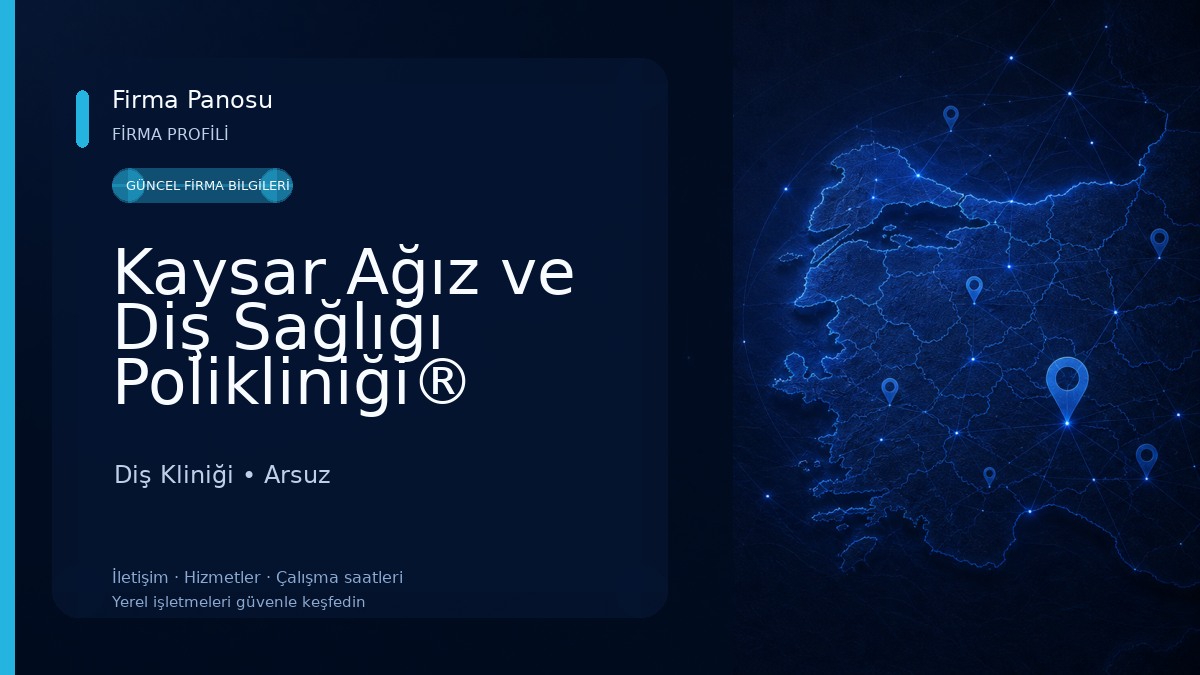 Kaysar Ağız ve Diş Sağlığı Polikliniği® ARSUZ Diş Kliniği