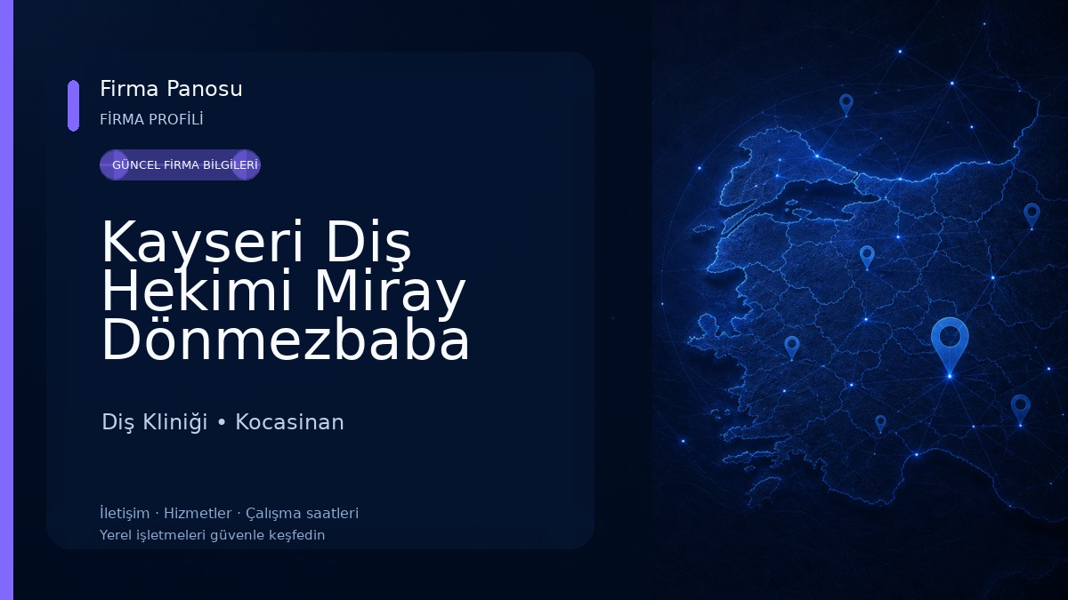 Kayseri Diş Hekimi Miray Dönmezbaba Diş Kliniği