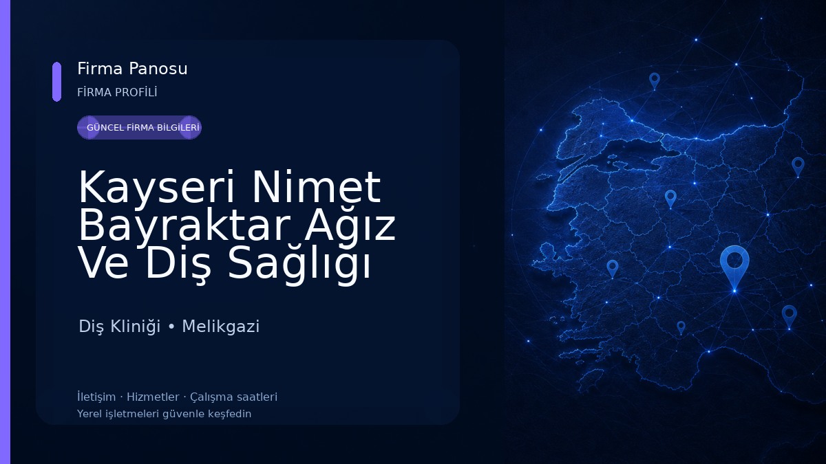 Kayseri Nimet Bayraktar Ağız Ve Diş Sağlığı Hastanesi Diş Kliniği