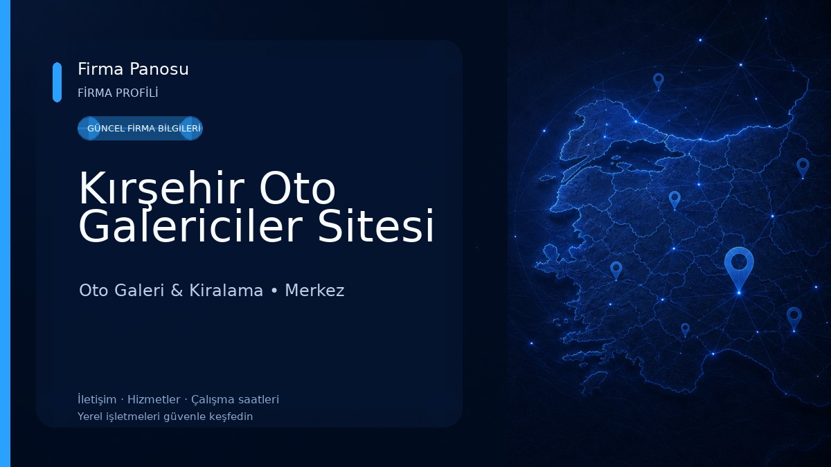 Kırşehir Oto Galericiler Sitesi Oto Galeri & Kiralama