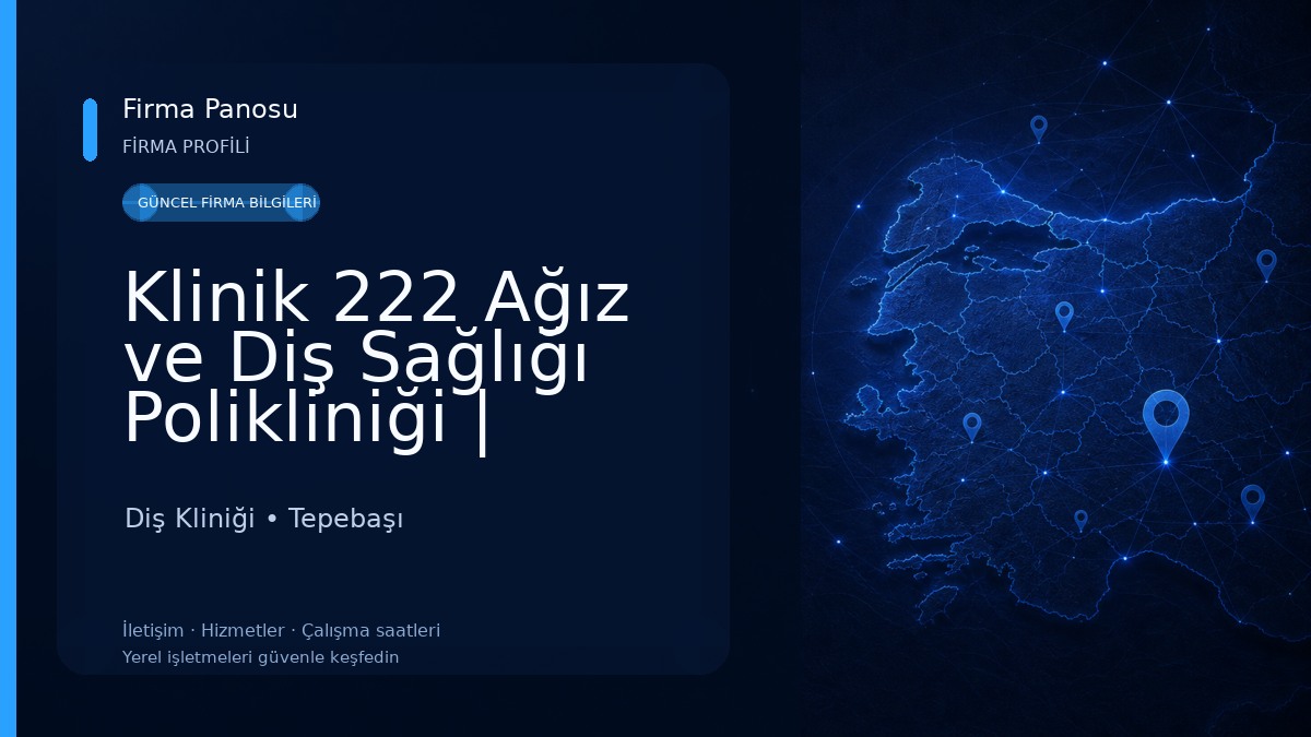 Klinik 222 Ağız ve Diş Sağlığı Polikliniği | Eskişehir Özel Diş Polikliniği | Eskişehir İmplant Zirkonyum Diş Diş Kliniği