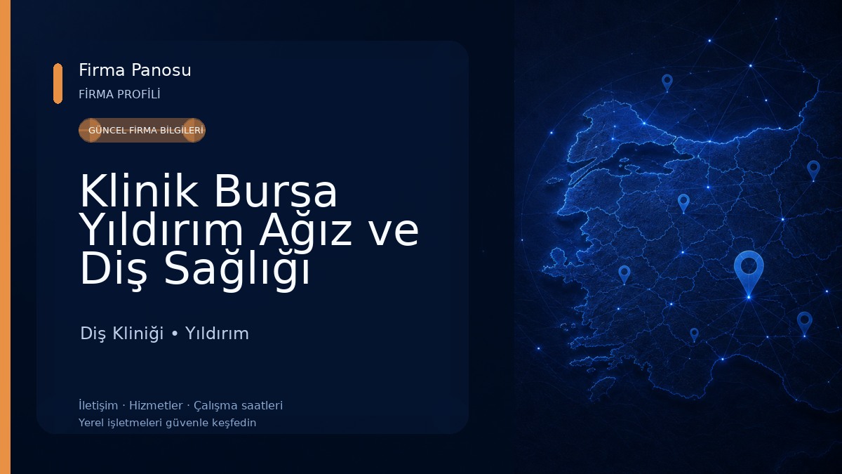 Klinik Bursa Yıldırım Ağız ve Diş Sağlığı Polikliniği Diş Kliniği