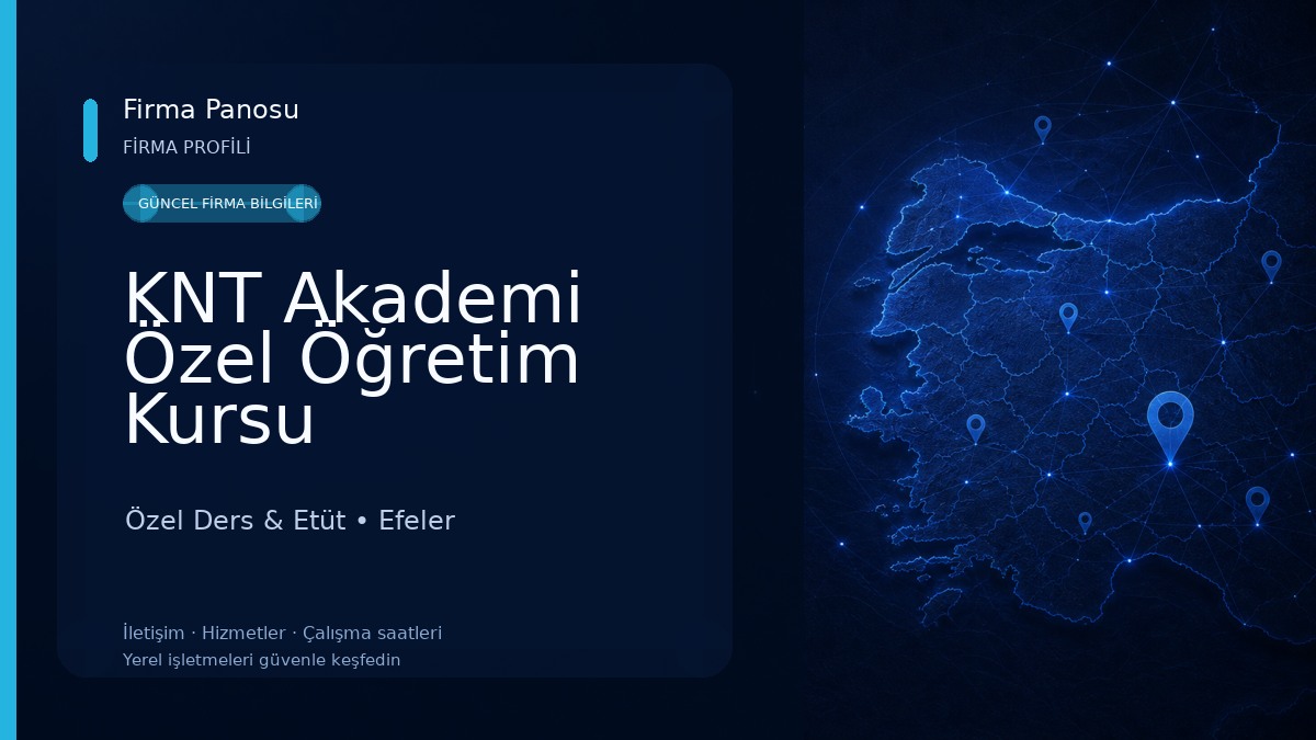 KNT Akademi Özel Öğretim Kursu Özel Ders & Etüt