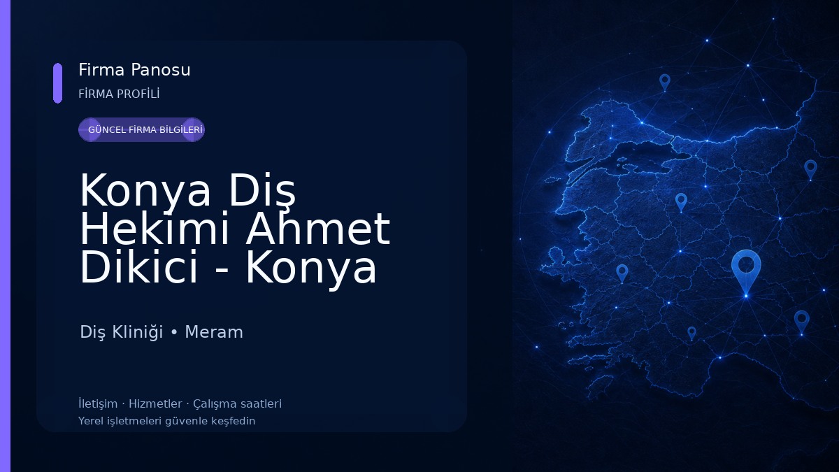 Konya Diş Hekimi Ahmet Dikici - Konya İmplant , Zirkonyum , Diş Estetik, Konya Diş Teli Diş Kliniği