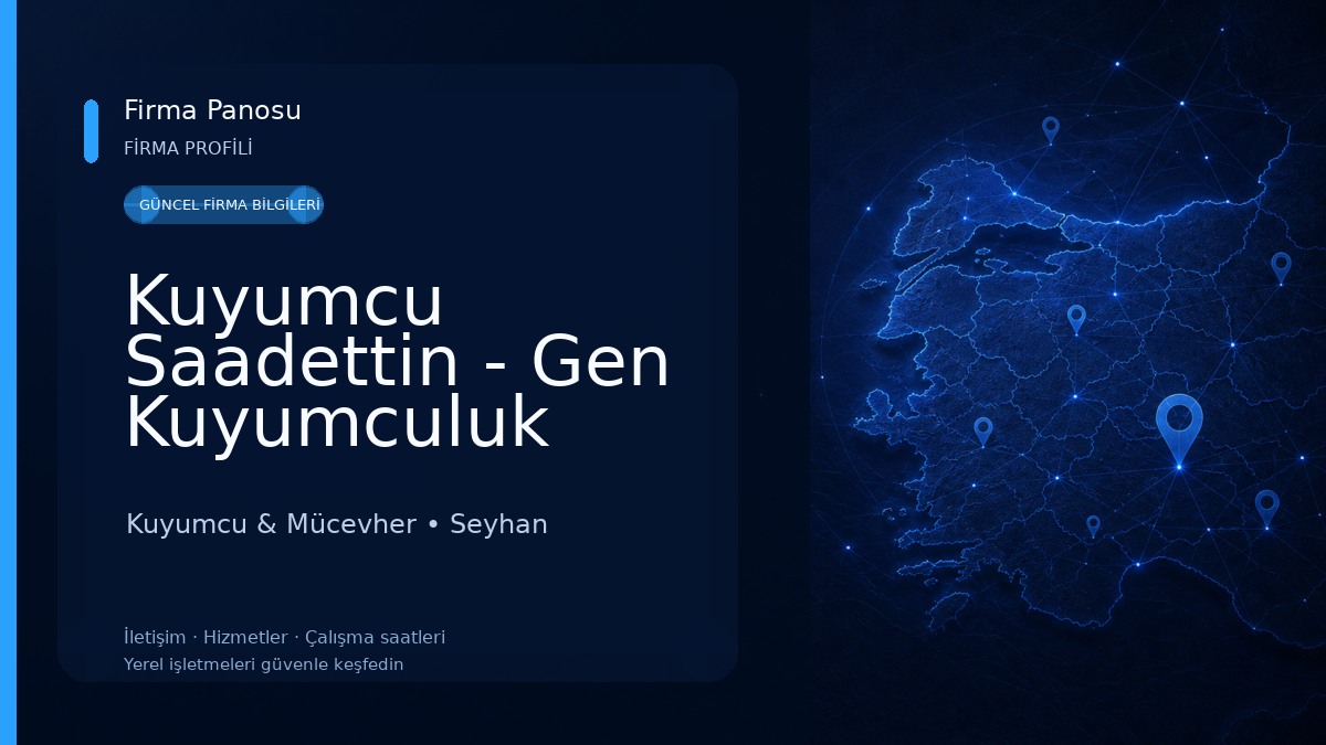 Kuyumcu Saadettin - Gen Kuyumculuk Kuyumcu & Mücevher