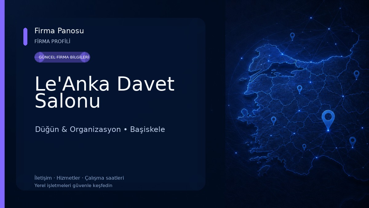 Le'Anka Davet Salonu Düğün & Organizasyon