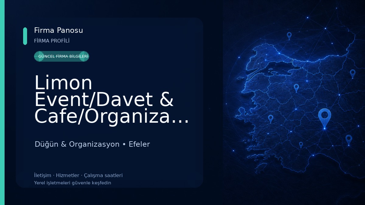 Limon Event/Davet & Cafe/Organizasyon Düğün & Organizasyon