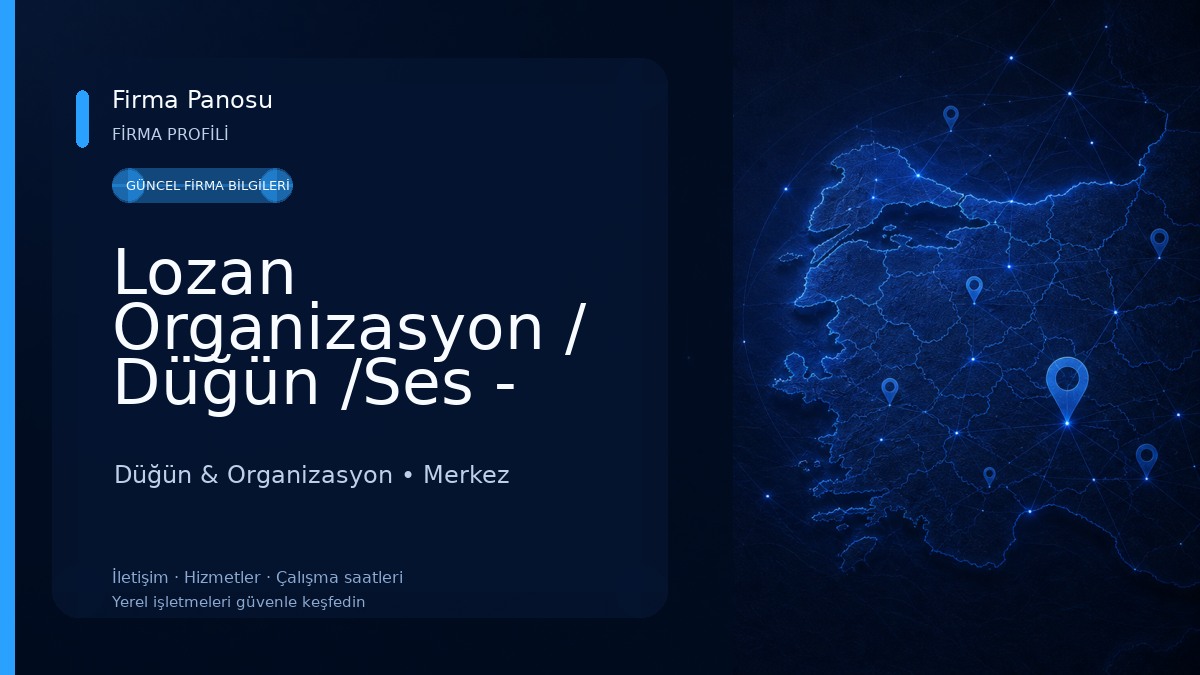 Lozan Organizasyon / Düğün /Ses - Işık -Sahne Kiralama Düğün & Organizasyon