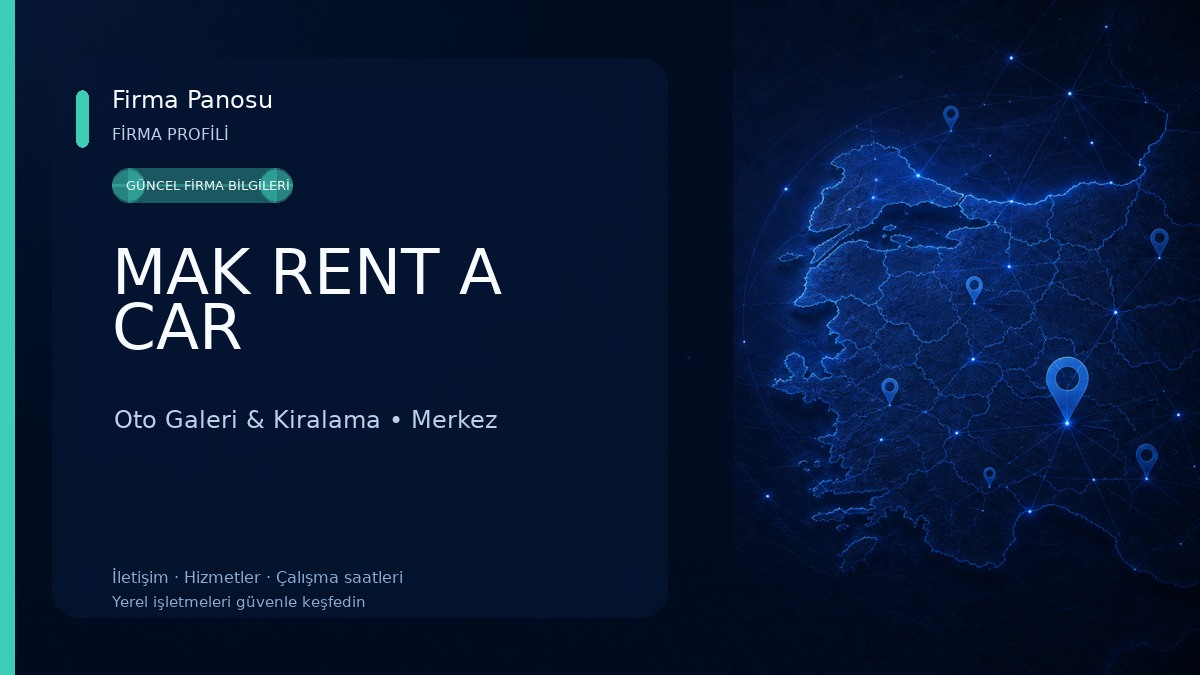 MAK RENT A CAR Oto Galeri & Kiralama
