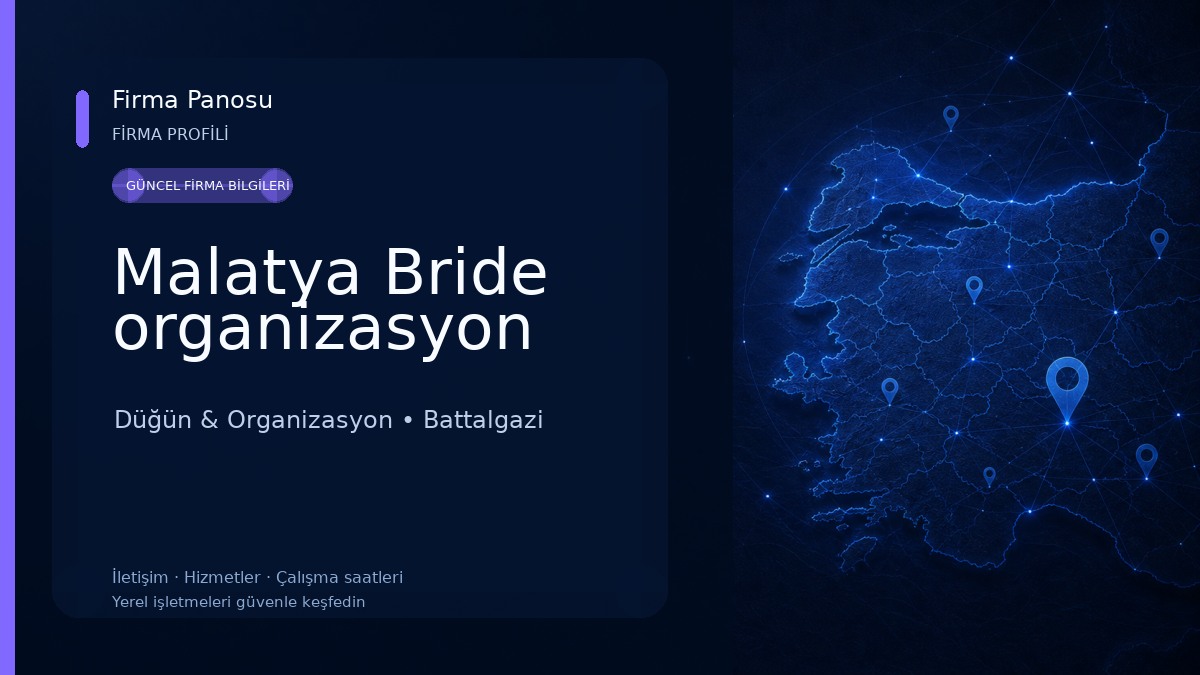 Malatya Bride organizasyon Düğün & Organizasyon