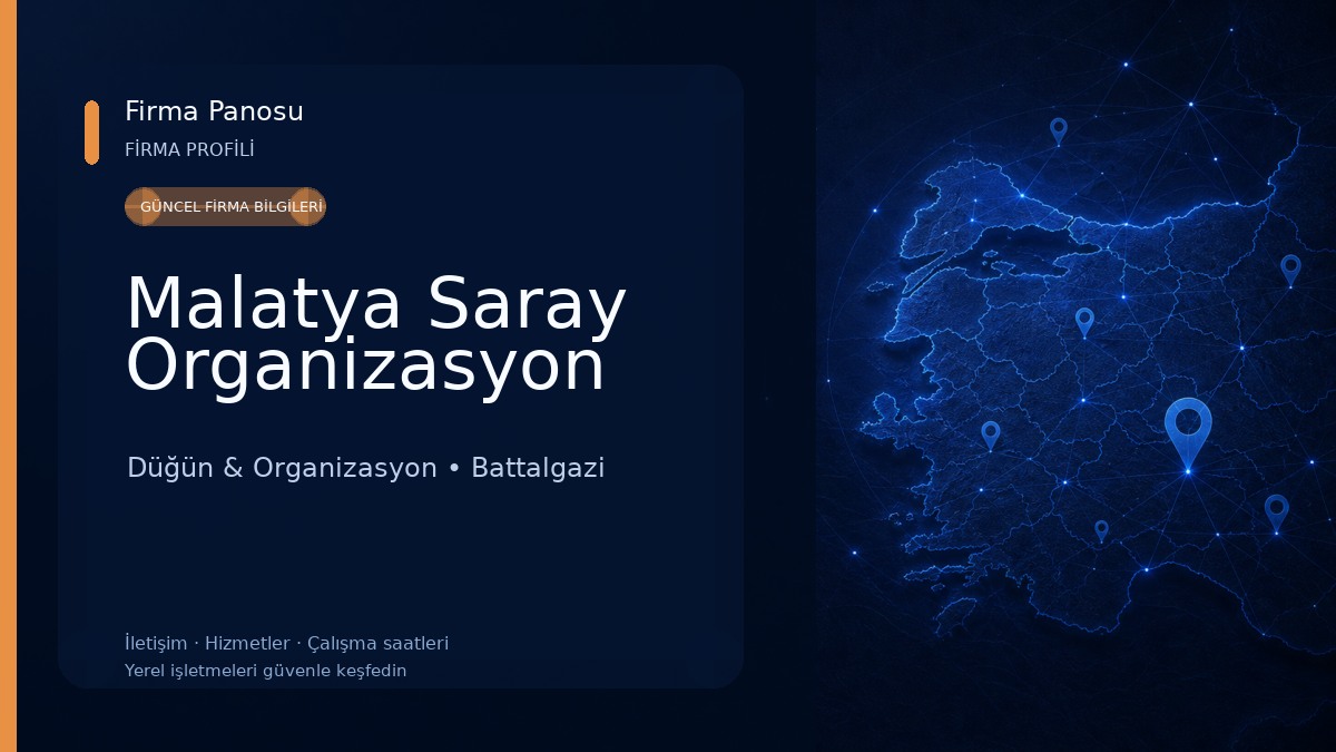 Malatya Saray Organizasyon Düğün & Organizasyon
