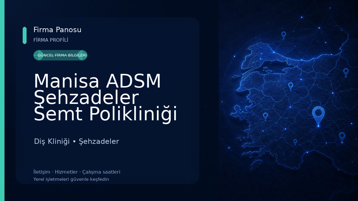 Manisa ADSM Şehzadeler Semt Polikliniği 
