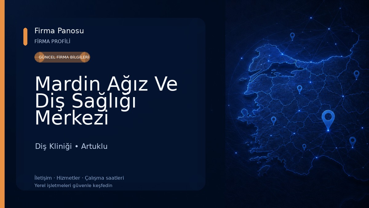 Mardin Ağız Ve Diş Sağlığı Merkezi Diş Kliniği