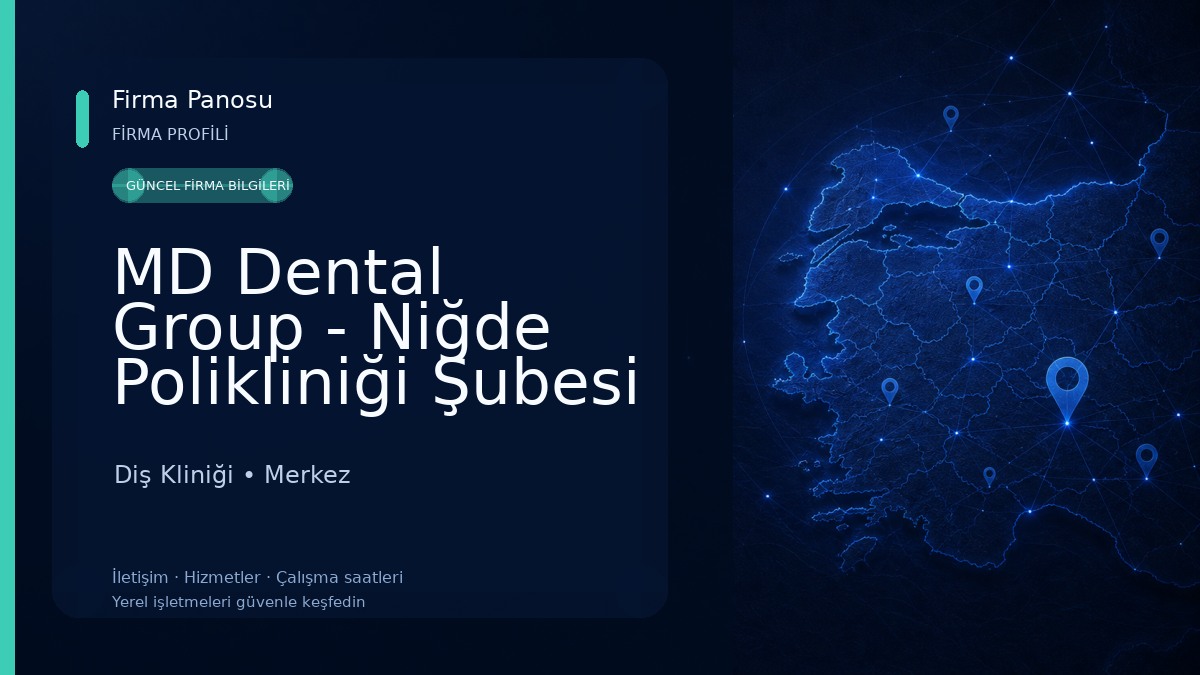 MD Dental Group - Niğde Polikliniği Şubesi - Özel Diş Hastanesi Diş Kliniği