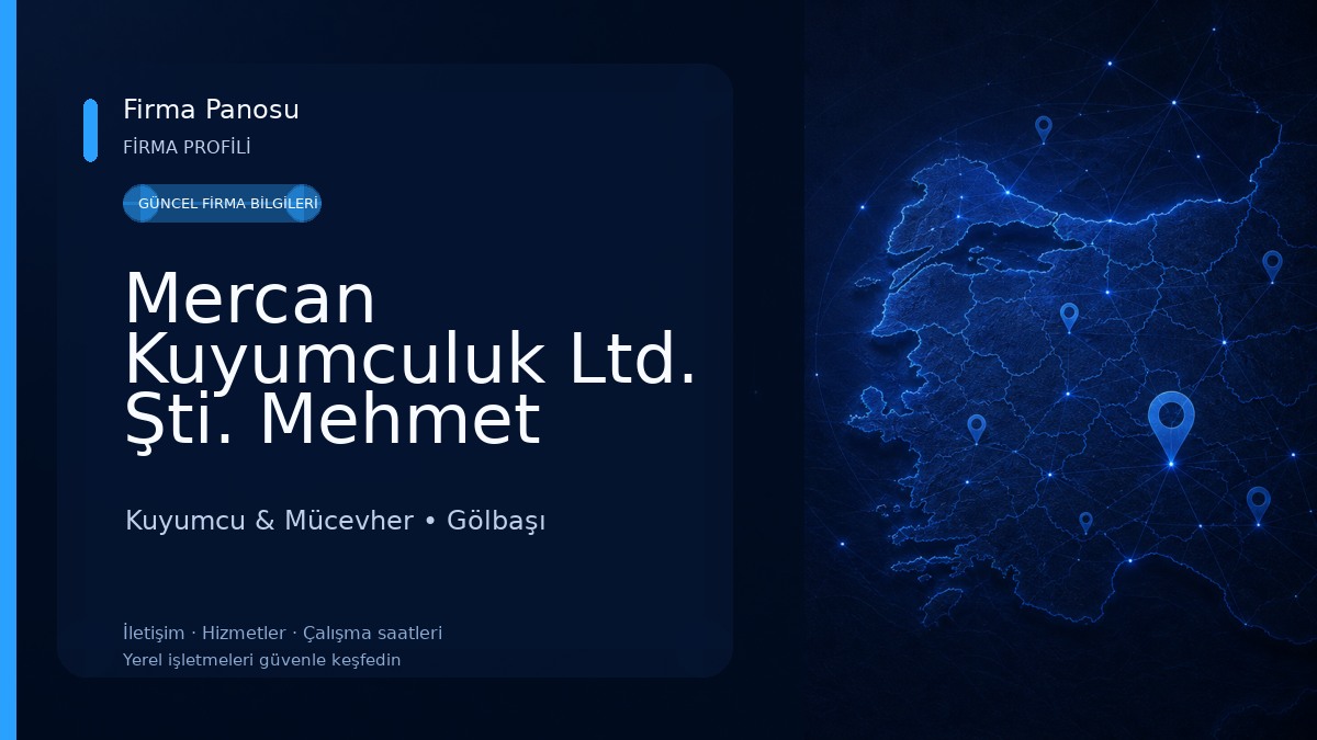 Mercan Kuyumculuk Ltd. Şti. Mehmet Dolma Kuyumcu & Mücevher