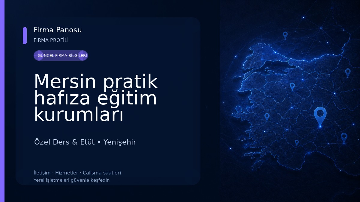 Mersin pratik hafıza eğitim kurumları Ortaokul (5-6-7. sınıflar) ve LGS 
