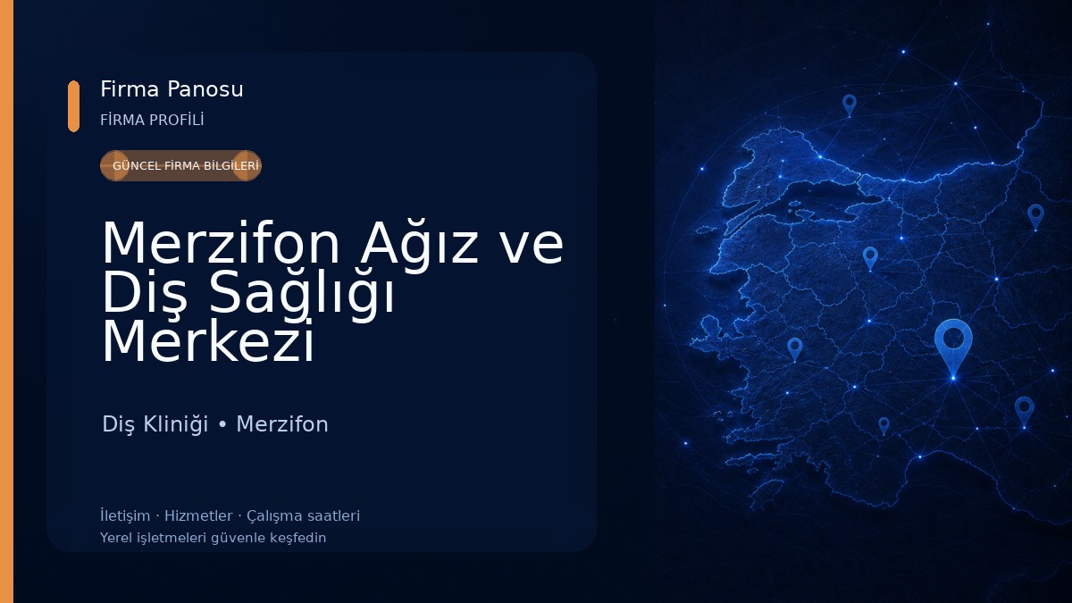 Merzifon Ağız ve Diş Sağlığı Merkezi Diş Kliniği