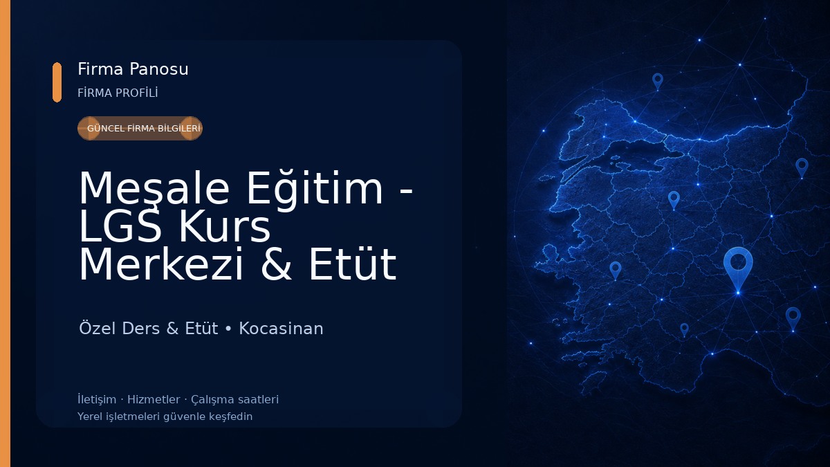 Meşale Eğitim - LGS Kurs Merkezi & Etüt & Ödev Takip Özel Ders & Etüt