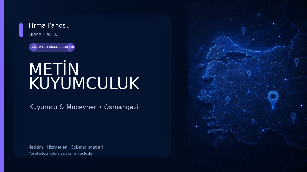 METİN KUYUMCULUK Kuyumcu & Mücevher