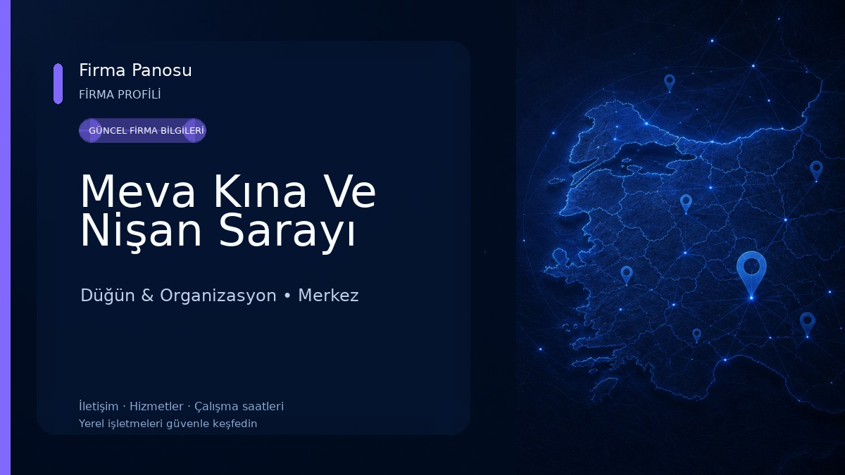 Meva Kına Ve Nişan Sarayı Düğün & Organizasyon