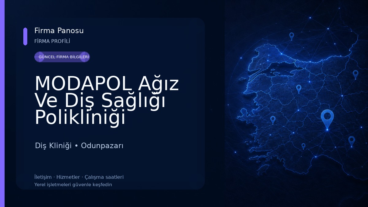 MODAPOL Ağız Ve Diş Sağlığı Polikliniği Gökmeydan kurtuluş Şubesi Diş Kliniği