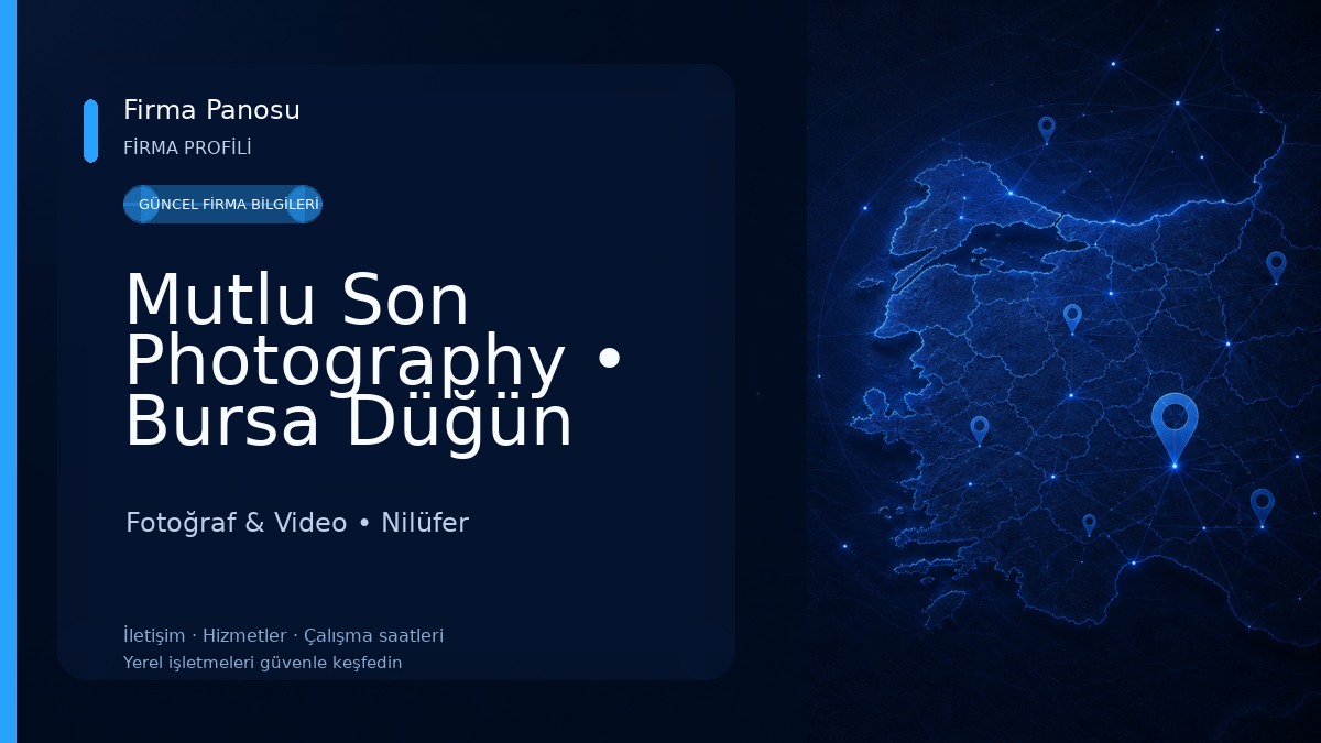Mutlu Son Photography • Bursa Düğün Fotoğrafçısı Fotoğraf & Video