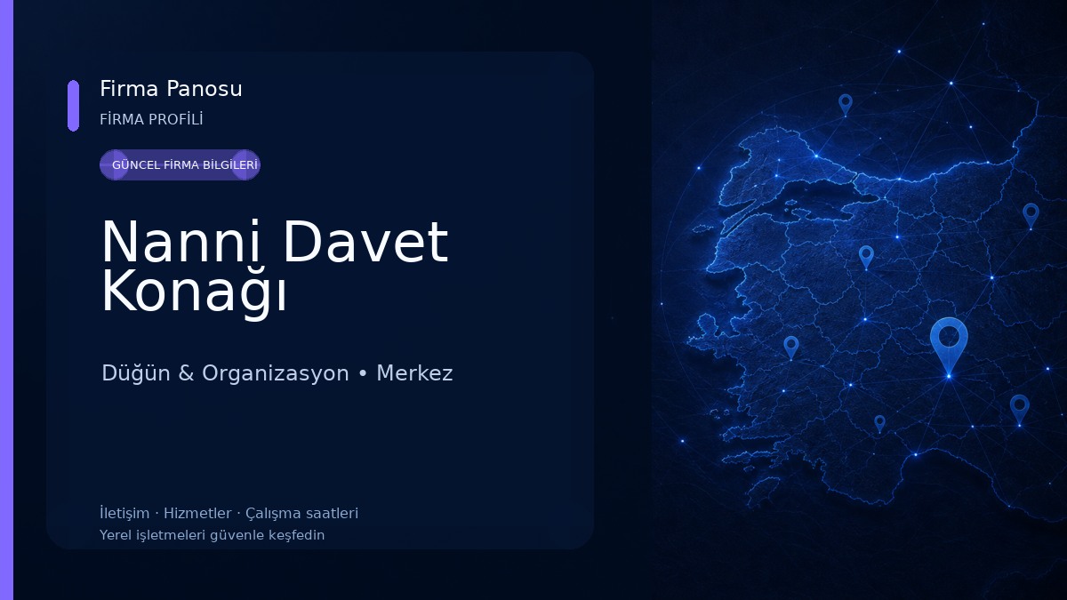 Nanni Davet Konağı Düğün & Organizasyon