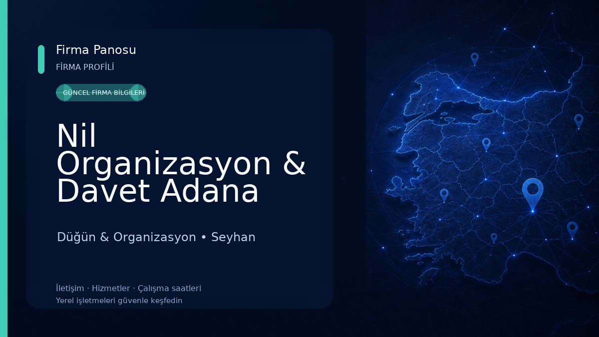 Nil Organizasyon & Davet Adana Düğün & Organizasyon