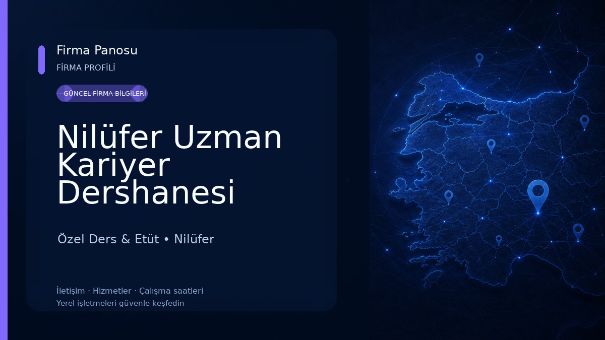 Nilüfer Uzman Kariyer Dershanesi Özel Ders & Etüt