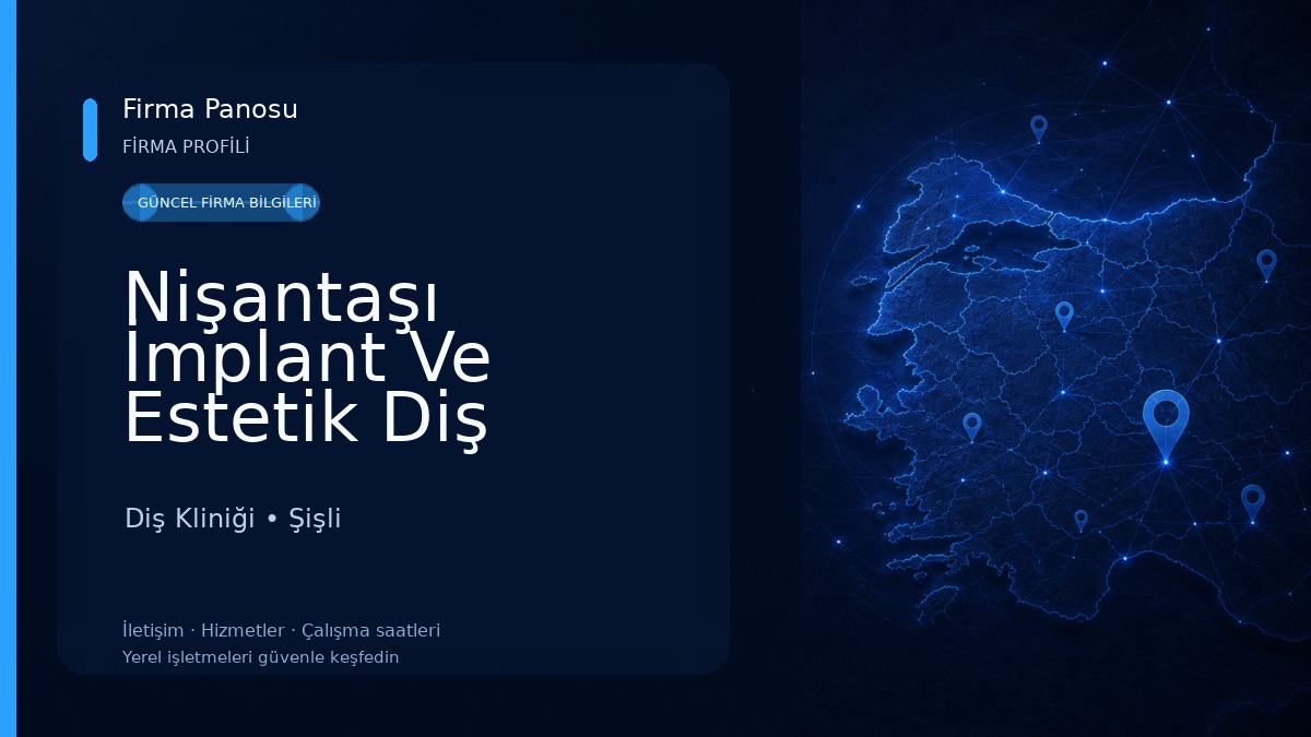 Nişantaşı İmplant Ve Estetik Diş Tedavi Merkezi Diş Kliniği