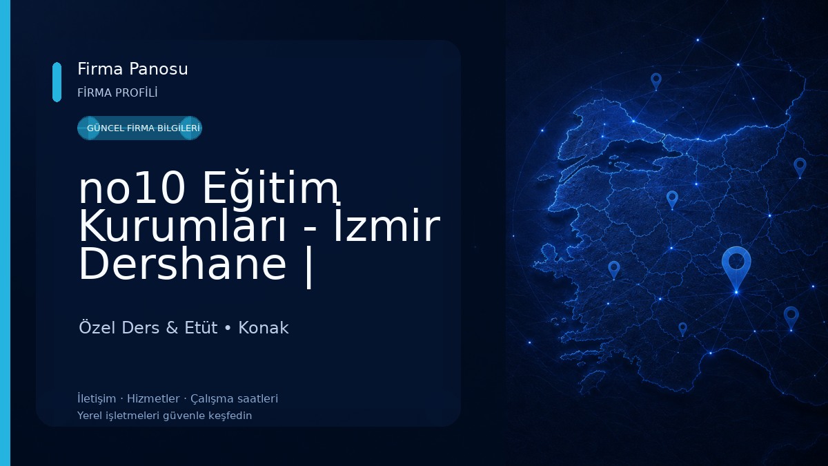 no10 Eğitim Kurumları - İzmir Dershane | Dershane Fiyatları | Yorumları | En iyi | Öneri | Tavsiye | Alsancak | Konak Özel Ders & Etüt