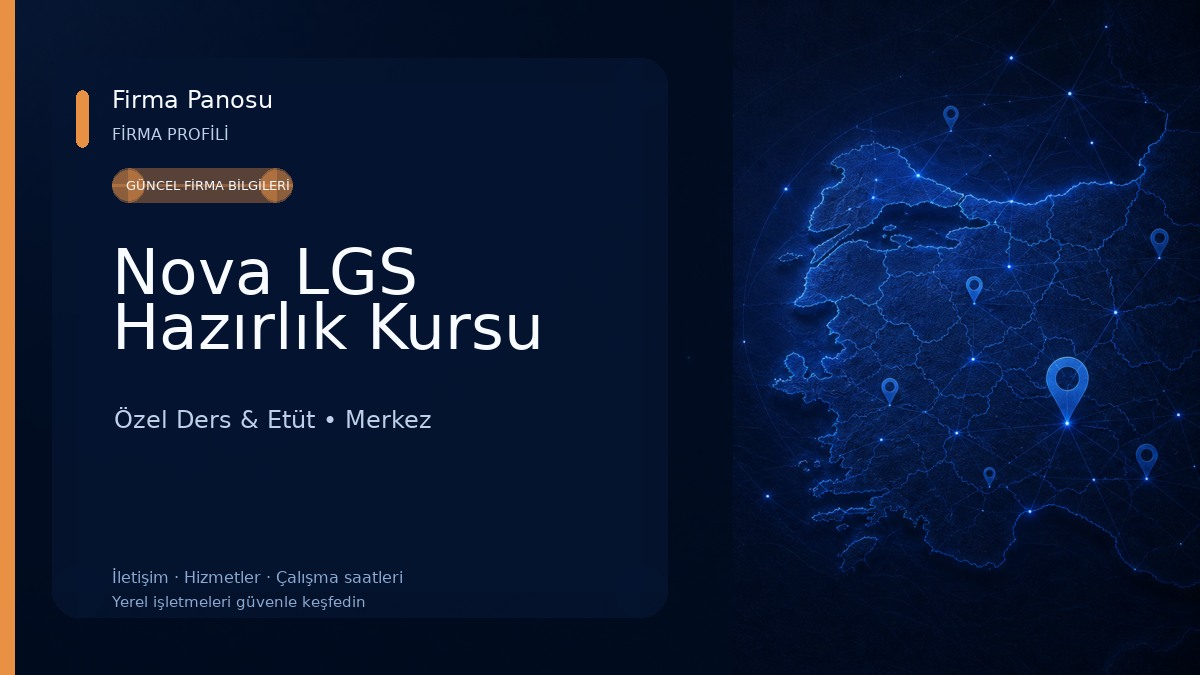 Nova LGS Hazırlık Kursu Özel Ders & Etüt