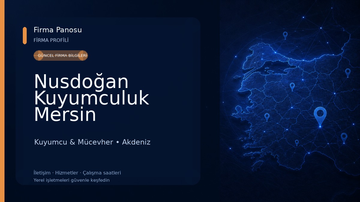 Nusdoğan Kuyumculuk Mersin Kuyumcu & Mücevher