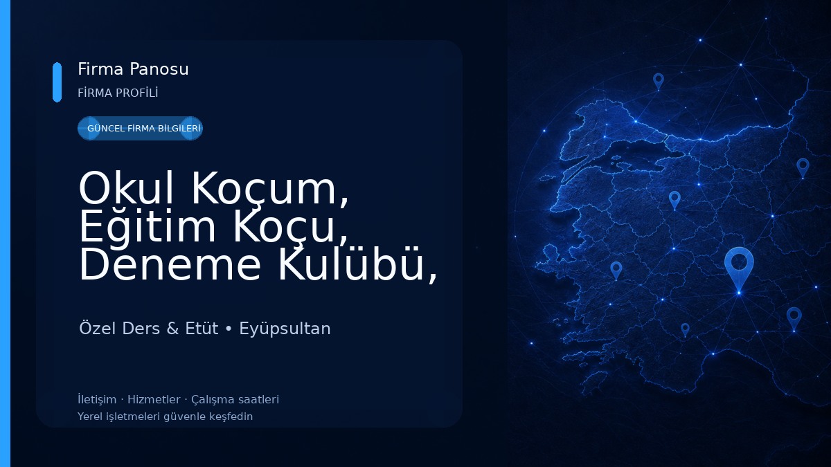 Okul Koçum, Eğitim Koçu, Deneme Kulübü, Öğrenci Koçu, Özel Ders, Dershane Etüt Merkezi Değil, Koçluk, LGS Koçluğu Özel Ders & Etüt