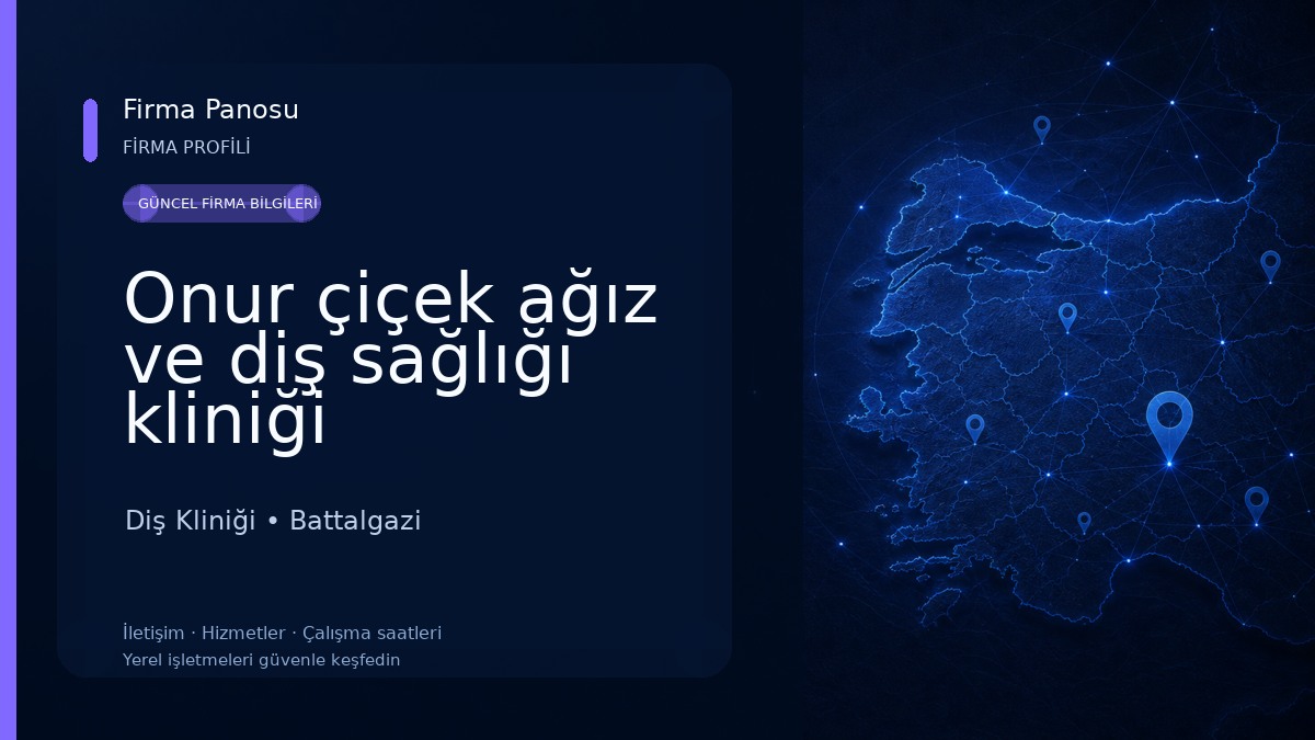Onur çiçek ağız ve diş sağlığı kliniği Diş Kliniği