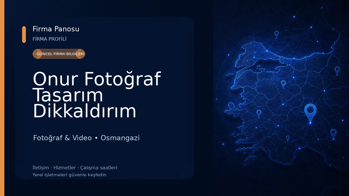 Onur Fotoğraf Tasarım Dikkaldırım Şubesi Fotoğraf & Video
