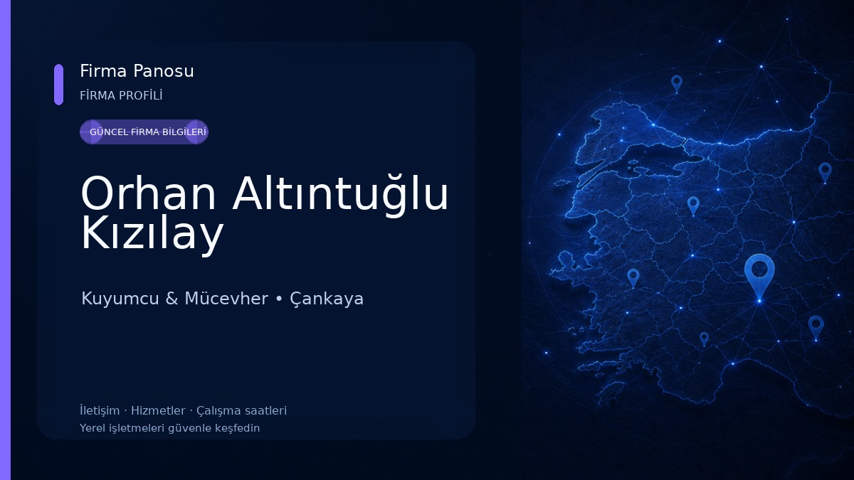 Orhan Altıntuğlu Kızılay Kuyumcu & Mücevher