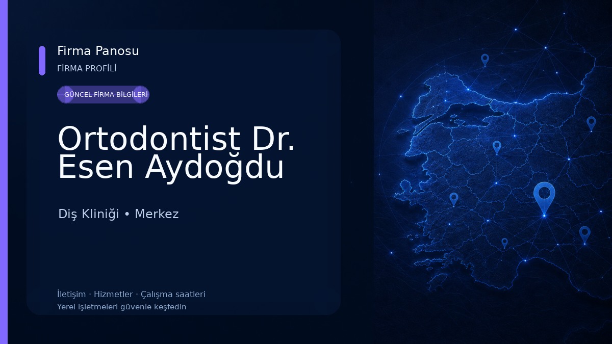Ortodontist Dr. Esen Aydoğdu Diş Kliniği