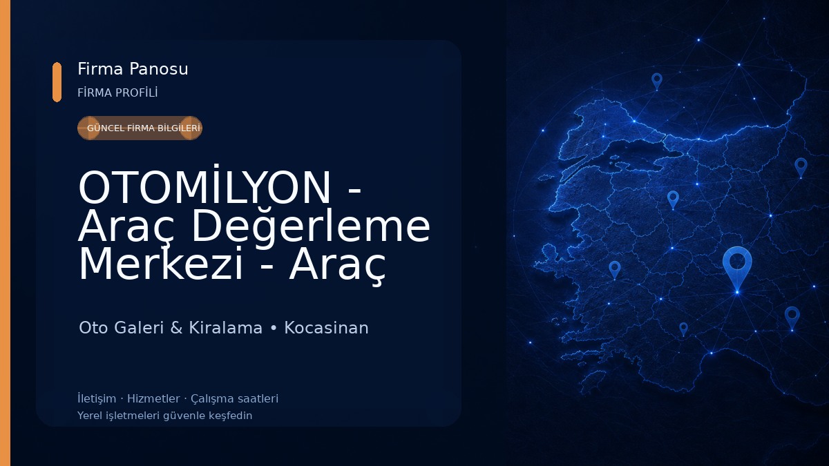 OTOMİLYON - Araç Değerleme Merkezi - Araç Alış Satışın Otomilyon Yolu Oto Galeri & Kiralama