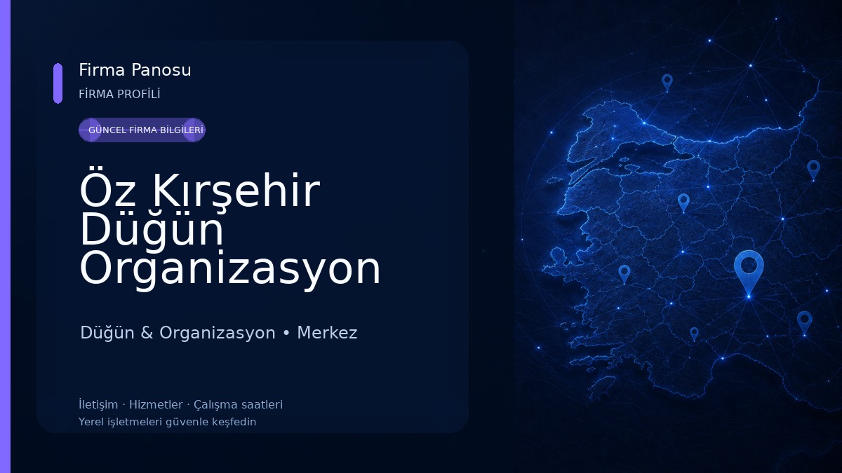 Öz Kırşehir Düğün Organizasyon ve Rent A Car Düğün & Organizasyon