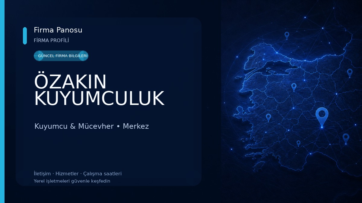 ÖZAKIN KUYUMCULUK Kuyumcu & Mücevher