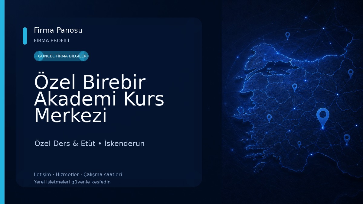 Özel Birebir Akademi Kurs Merkezi Özel Ders & Etüt