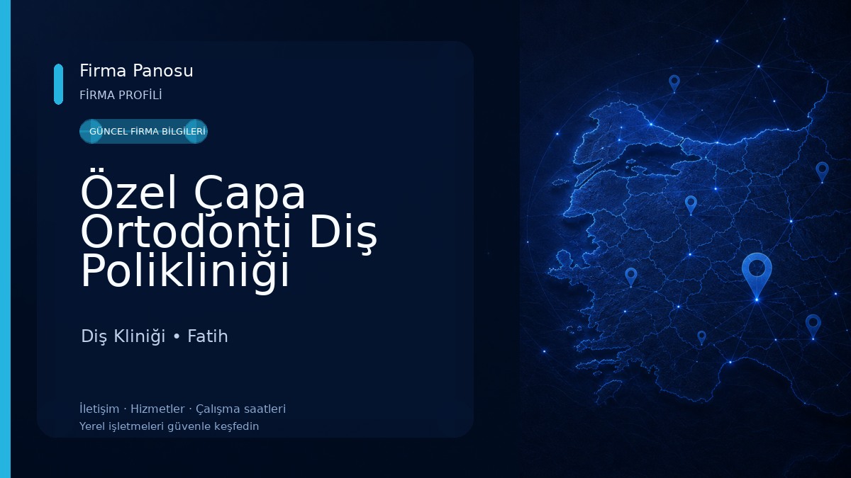 Özel Çapa Ortodonti Diş Polikliniği Diş Kliniği