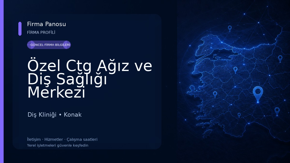Özel Ctg Ağız ve Diş Sağlığı Merkezi Diş Kliniği