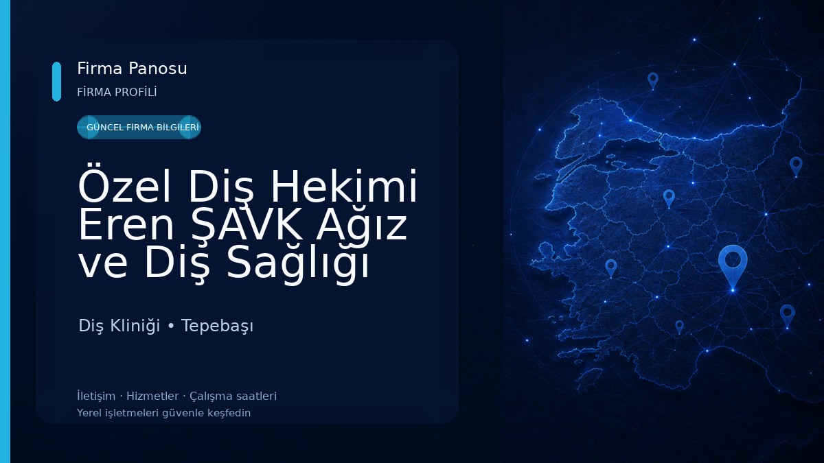 Özel Diş Hekimi Eren ŞAVK Ağız ve Diş Sağlığı Kliniği - Eskişehir Diş İmplant - Eskişehir Diş Kaplama - Gülüş Tasarımı Diş Kliniği